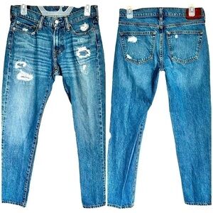 ABERCROMBIE & Fitch Men's Langdon Skinny Stretch Jeans Distressed 28x30